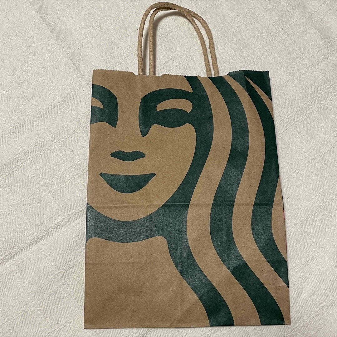 Starbucks Coffee(スターバックスコーヒー)のスターバックスコーヒー 紙袋 ショッパー ペーパーバッグ 2枚セット エンタメ/ホビーのコレクション(ノベルティグッズ)の商品写真