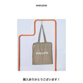 【未開封】everyone nylon logo tote bag (SAGE)