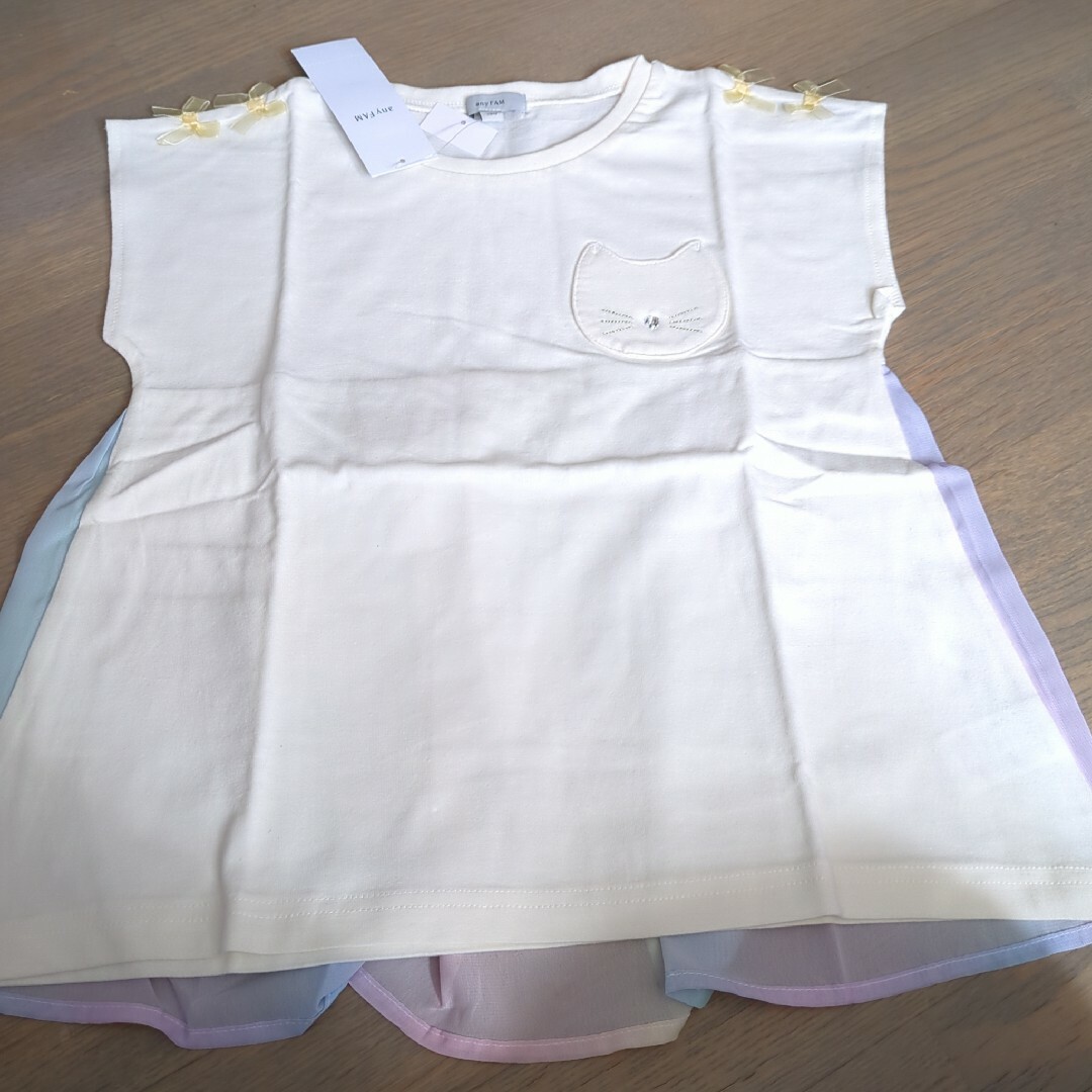anyFAM(エニィファム)のエニィファム130 Tシャツ キッズ/ベビー/マタニティのキッズ服女の子用(90cm~)(Tシャツ/カットソー)の商品写真