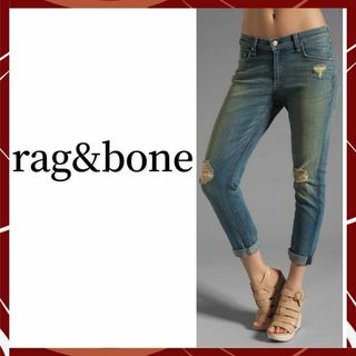 ラグアンドボーン(Rag & Bone)の【美品】ラグアンドボーン-rag&bone-ダメージスキニーデニム(デニム/ジーンズ)