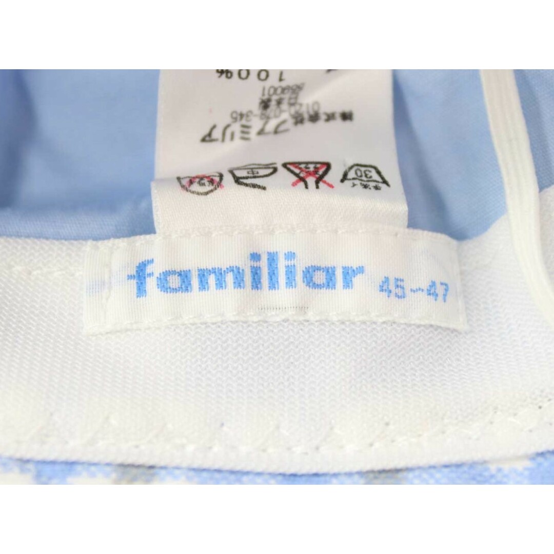 familiar(ファミリア)の【春物 新入荷!】◇ファミリア/familiar◇45-47cm ハット/帽子 水色×白【中古】子供 キッズ kids  ベビー baby 男の子 春夏 bagetc 703042 キッズ/ベビー/マタニティのこども用ファッション小物(帽子)の商品写真