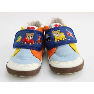 ミキハウス(mikihouse)の【新入荷!】▼ミキハウス/mikihouse▼13cm セカンドベビーシューズ/シューズ/靴 水色×白×マルチ 【中古】 子供 キッズ kids ベビー baby 男の子 春夏秋冬 shoes 903042(その他)