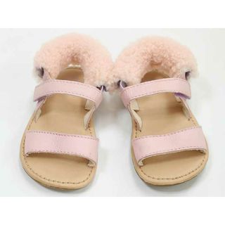 アグ(UGG)の◇アグ/UGG◇13.5cm位 サンダル/シューズ/靴 ピンク×ベージュ【中古】子供 キッズ kids ベビー baby 女の子 夏 034032 shoes(サンダル)