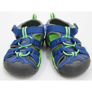 キーン(KEEN)の▽キーン/KEEN▽11.5cm サンダル/アウトドアシューズ/靴 ネイビー×グレー系 シーキャンプ 海水浴 川遊び 水遊び プール アウトドア キャンプ【中古】子供 キッズ kids ベビー baby 男の子 夏 124032 shoes(サンダル)