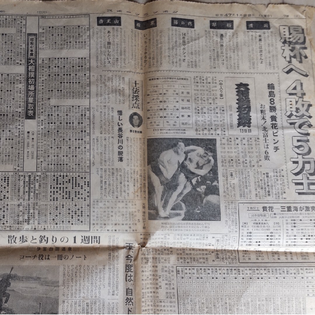 【希少】昭和47年の新聞 エンタメ/ホビーのコレクション(印刷物)の商品写真