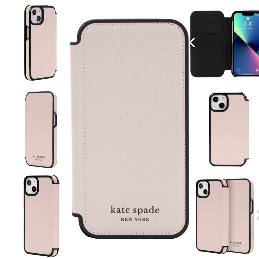 kate spade new york(ケイトスペードニューヨーク)のケイトスペード 手帳型  iPhone13/14ケース スマホ/家電/カメラのスマホアクセサリー(モバイルケース/カバー)の商品写真