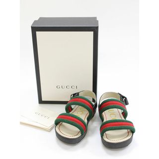 グッチ(Gucci)の▲グッチ/GUCCI▲13.5cm位 サンダル/シューズ/靴 赤×緑 シェリーライン 箱付き【中古】子供 キッズ kids ベビー baby 女の子 夏 425032 shoes(サンダル)