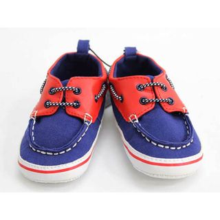 トミーヒルフィガー(TOMMY HILFIGER)の【新入荷!】新品 未使用品▼トミーヒルフィガー/TOMMY HILFIGER▼11cm ベビーシューズ/靴 紺×赤 子供 キッズ kids ベビー baby 男の子 春夏秋冬 shoes 903042(その他)