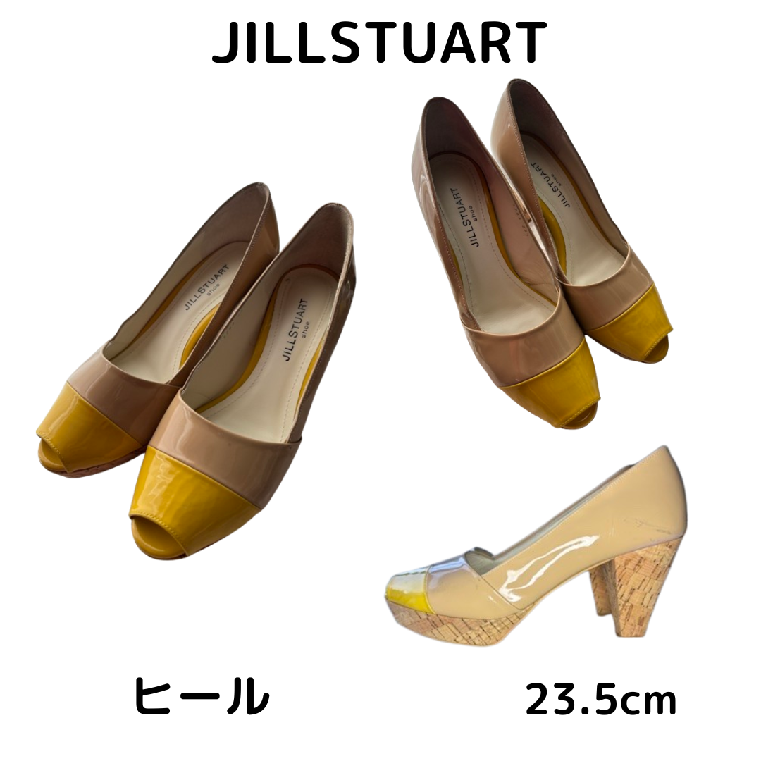 JILLSTUART(ジルスチュアート)の最終値下げ JILLSTUART ジルスチュアート 23.5cm パンプス 黄色 レディースの靴/シューズ(ハイヒール/パンプス)の商品写真