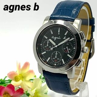 アニエスベー(agnes b.)の945 agnes b アニエスベー メンズ 腕時計 クオーツ式 クロノグラフ(腕時計(アナログ))
