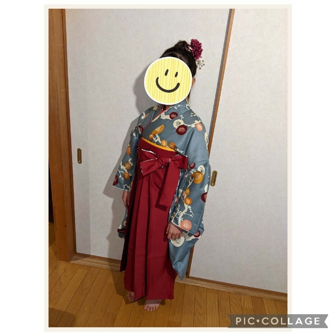 袴セット 小学生 147cm~153cm キッズ/ベビー/マタニティのキッズ服女の子用(90cm~)(和服/着物)の商品写真