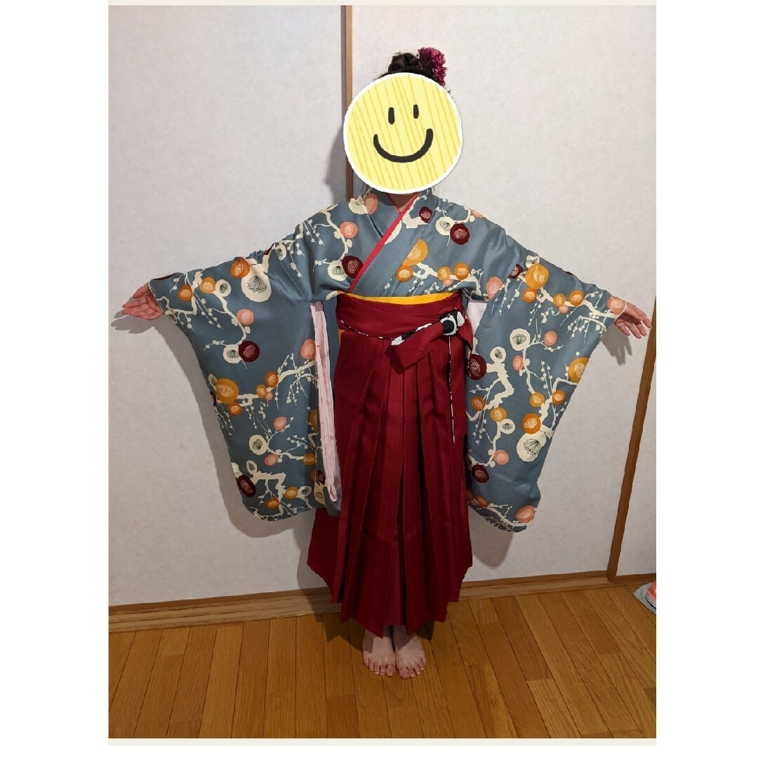 袴セット 小学生 147cm~153cm キッズ/ベビー/マタニティのキッズ服女の子用(90cm~)(和服/着物)の商品写真