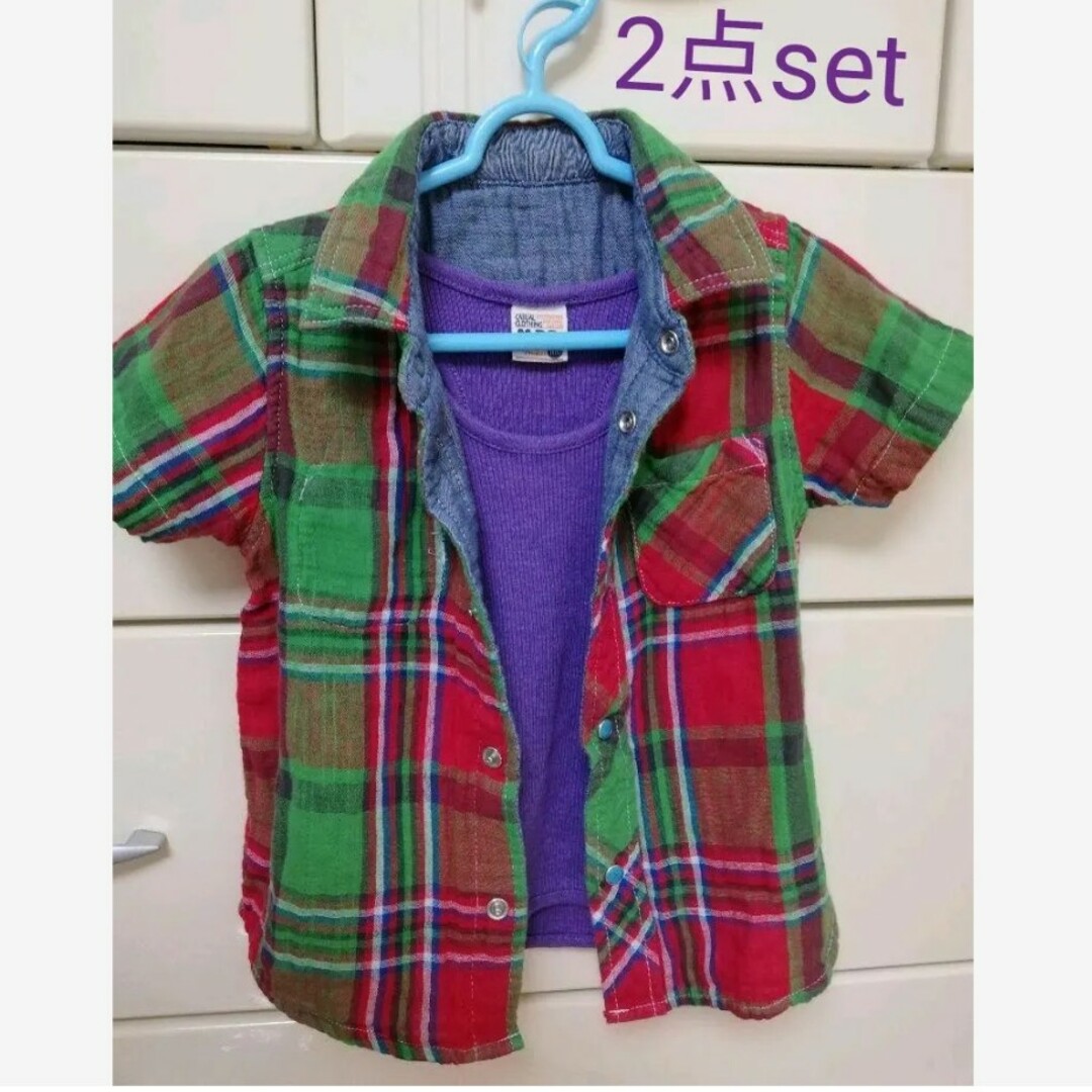 JUNK STORE(ジャンクストアー)のジャンクストア　半袖シャツ　MPS　タンクトップ　2セット キッズ/ベビー/マタニティのキッズ服男の子用(90cm~)(Tシャツ/カットソー)の商品写真