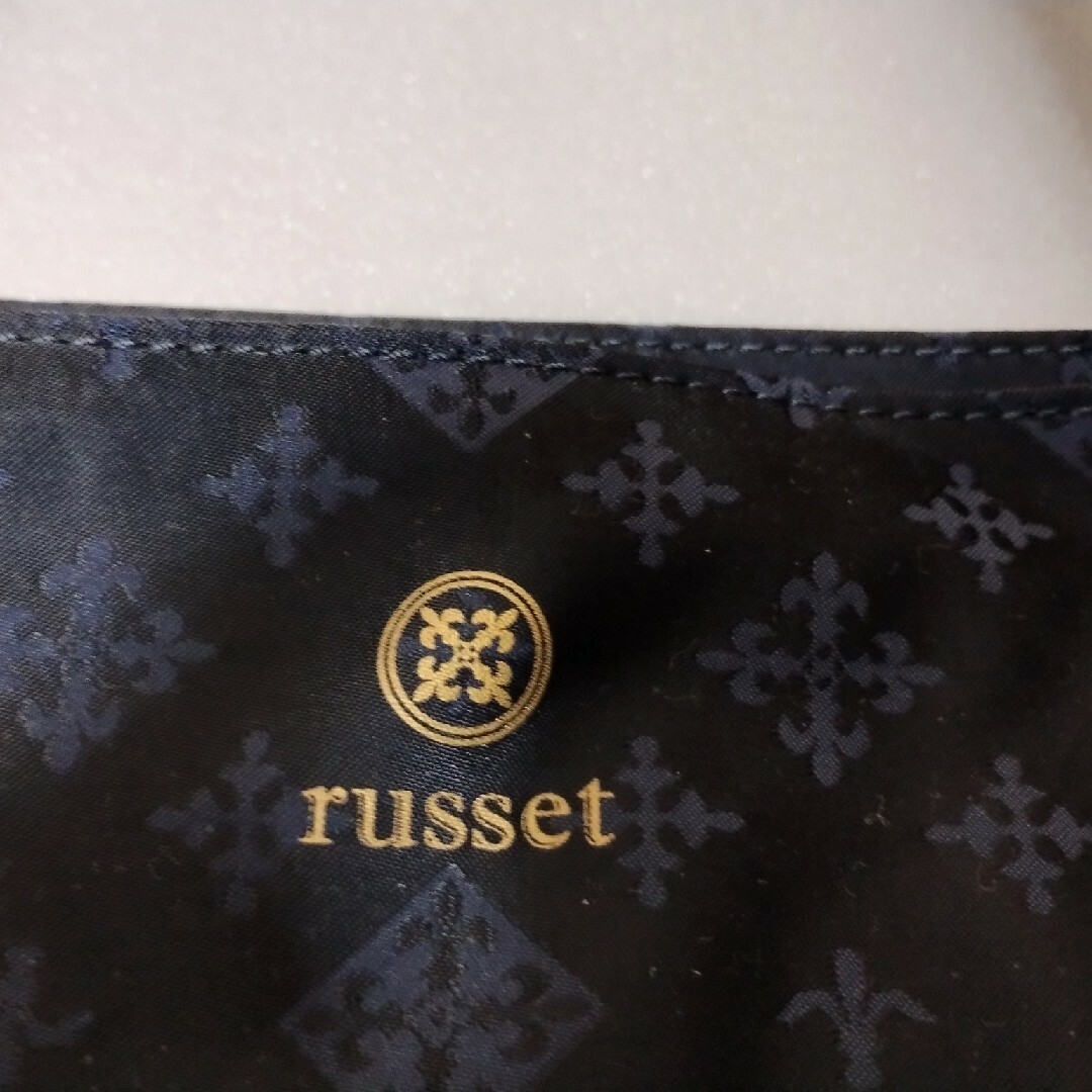 Russet(ラシット)のラシット　russet　トート　ネイビー　ブラック　ナイロン　レザー レディースのバッグ(トートバッグ)の商品写真