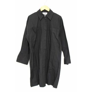 アクネストゥディオズ(Acne Studios)の【春夏物 新入荷】●Acne Studios/アクネストゥディオズ●Jacui POP/コットンポプリンシャツドレス/ワンピース/長袖 ブラック/黒 レディース  32 【中古】春夏 onepi 213042(その他)