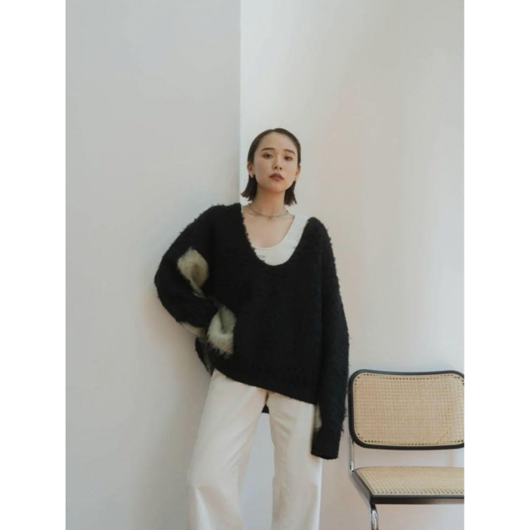 knuth marf  Uneck knit pullover レディースのトップス(ニット/セーター)の商品写真