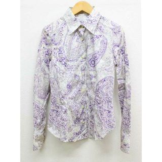 エトロ(ETRO)の【春物 新入荷】‡ETRO/エトロ‡ペイズリー柄シャツ/長袖 パープル系/紫系 レディース 40 【中古】春夏 703042(シャツ/ブラウス(半袖/袖なし))