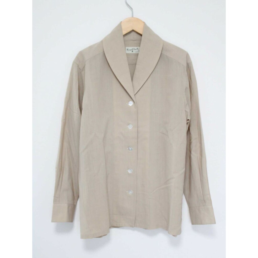 MARGARET HOWELL(マーガレットハウエル)の【春秋物 新入荷】●MARGARET HOWELL/マーガレットハウエル●サマーウールシャツ/長袖 ベージュ レディース 2 【中古】春秋 213042 レディースのトップス(シャツ/ブラウス(半袖/袖なし))の商品写真