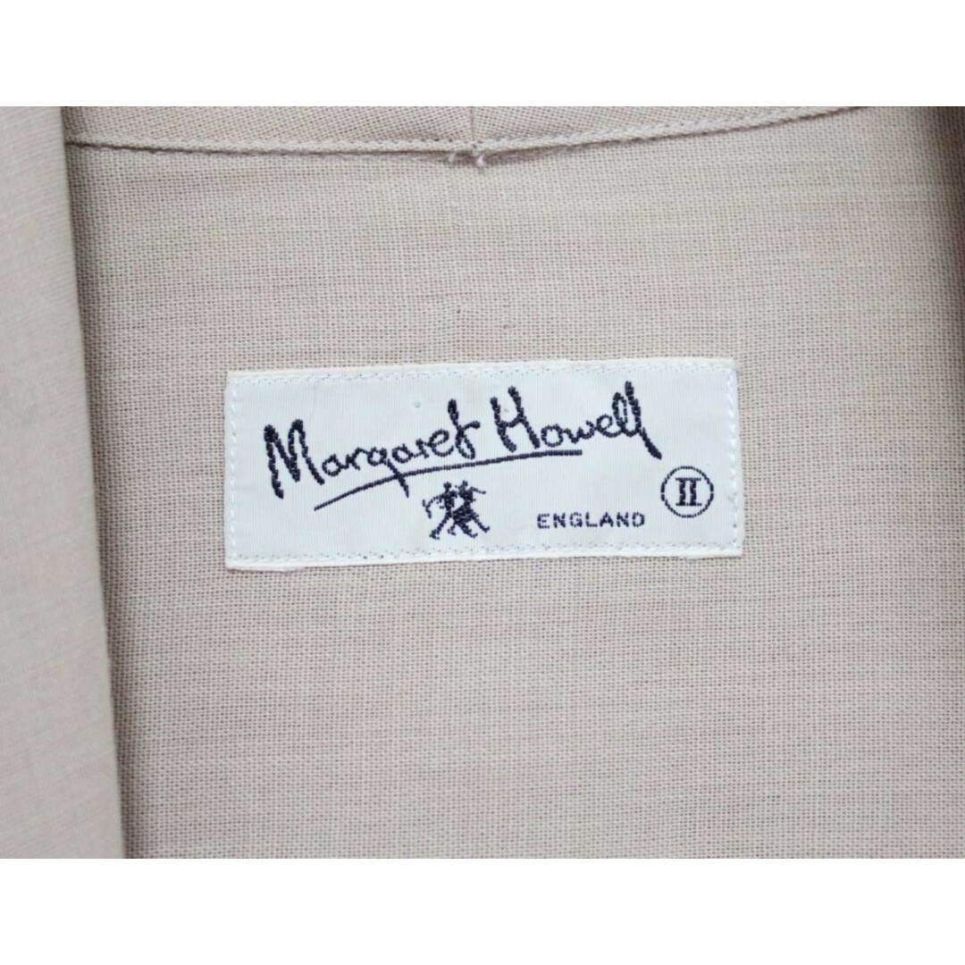 MARGARET HOWELL(マーガレットハウエル)の【春秋物 新入荷】●MARGARET HOWELL/マーガレットハウエル●サマーウールシャツ/長袖 ベージュ レディース 2 【中古】春秋 213042 レディースのトップス(シャツ/ブラウス(半袖/袖なし))の商品写真