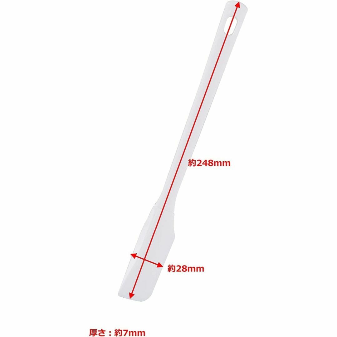 サイズ:小高儀 TAKAGI シリコン ヘラ ホワイト 小 お菓子作り 炒め インテリア/住まい/日用品のキッチン/食器(調理道具/製菓道具)の商品写真
