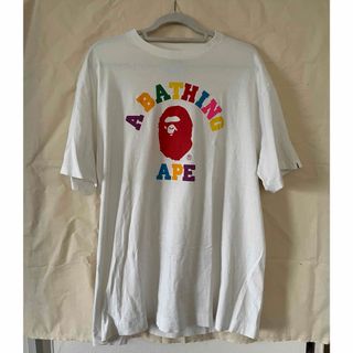 アベイシングエイプ(A BATHING APE)のA BATHING APE  Tシャツ　ロゴ　XL(Tシャツ/カットソー(半袖/袖なし))