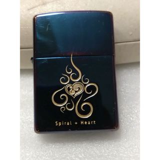 ジッポー(ZIPPO)のSpiral Heart ブルー ZIPPO2000(タバコグッズ)