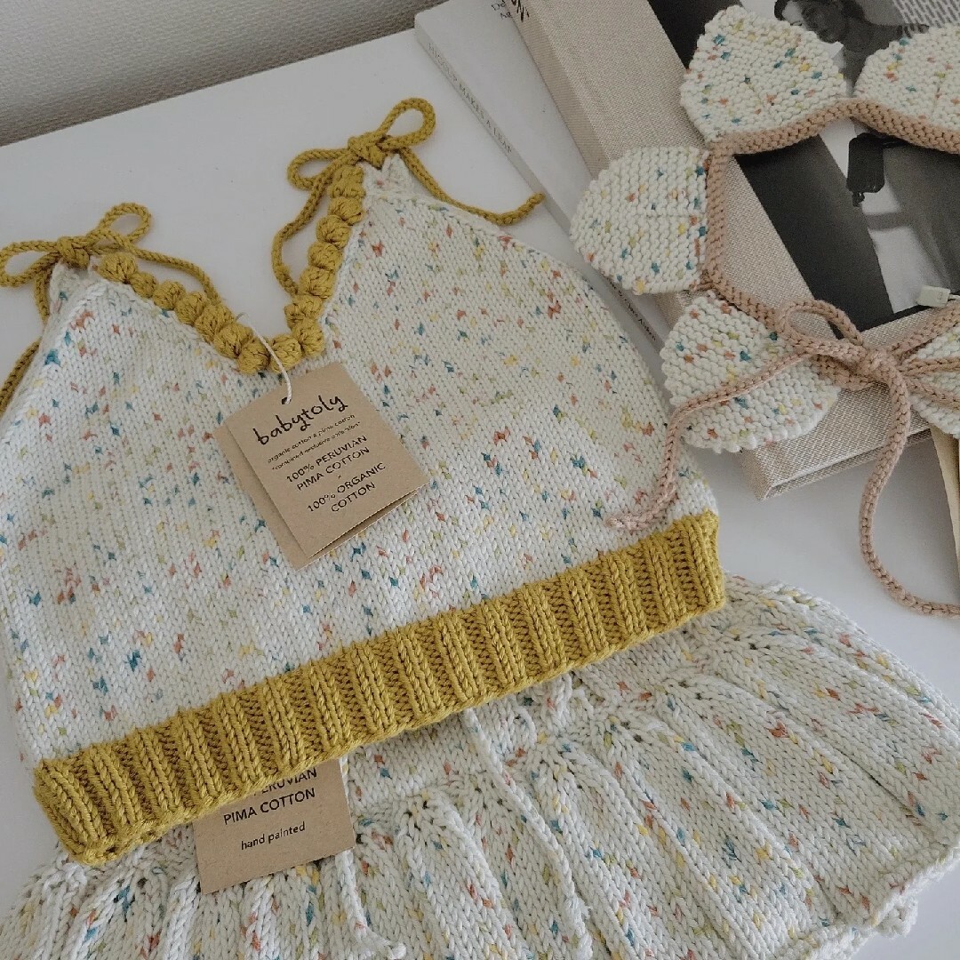 Misha & Puff(ミーシャアンドパフ)のbabytoly ニットキャミソール&スカート 新品★misha apolina キッズ/ベビー/マタニティのベビー服(~85cm)(スカート)の商品写真