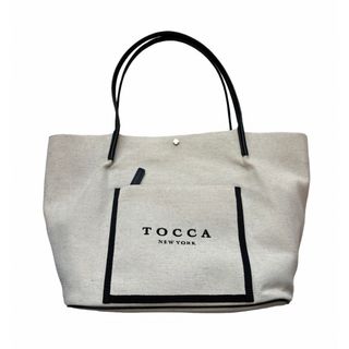 トッカ(TOCCA)のTOCCA トッカ トートバッグ　キャンバス地　A4サイズ　ブラックライン(トートバッグ)