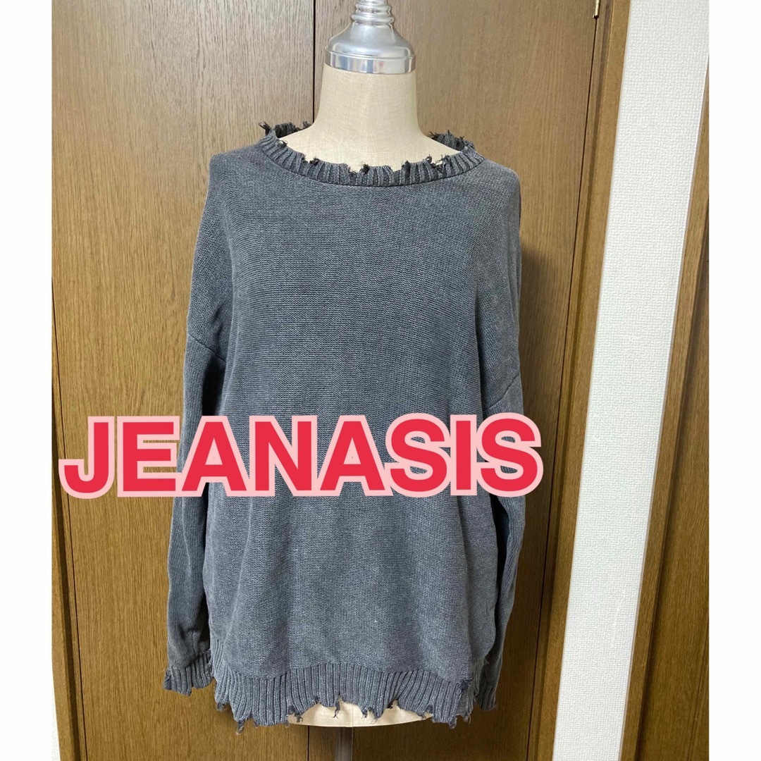 JEANASIS(ジーナシス)のJEANASIS ダメージニット レディースのトップス(ニット/セーター)の商品写真