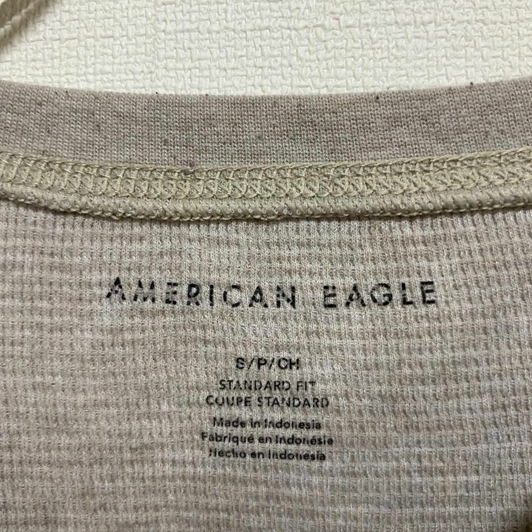 American Eagle(アメリカンイーグル)のアメリカ古着　アメリカンイーグル　ロゴ　長袖Tシャツ　ロンT　サーマルカットソー メンズのトップス(Tシャツ/カットソー(七分/長袖))の商品写真