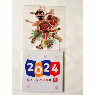 スプラトゥーン　ダイカットステッカー　ニンテンドーストア　2024年カレンダー(キャラクターグッズ)