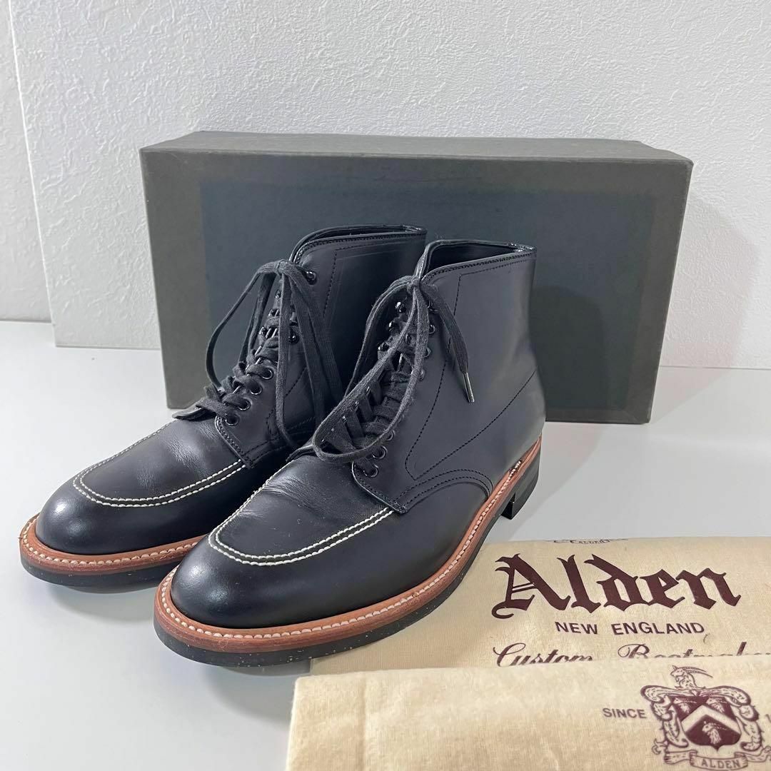 Alden(オールデン)の美品 ALDEN オールデン インディーブーツ 405 ブラック サイズ8 メンズの靴/シューズ(ブーツ)の商品写真