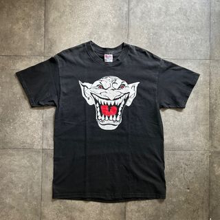 ヘインズ(Hanes)の90s ヘインズ tシャツ ブラック L モンスター/怪物/エイリアン(Tシャツ/カットソー(半袖/袖なし))