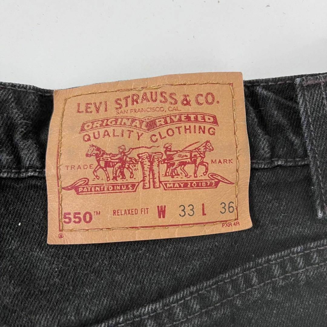 Levi's(リーバイス)のレア Levi's 501 ブラックデニム レディース 550 w33 L36 レディースのパンツ(デニム/ジーンズ)の商品写真