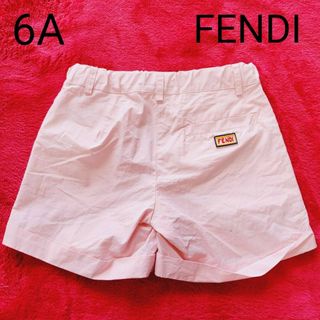 フェンディ(FENDI)のFENDI フェンディ　キッズ　6A ロゴ　ピンク　ショートパンツ(パンツ/スパッツ)