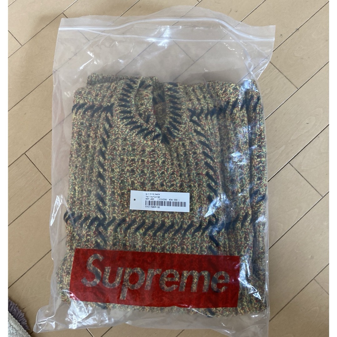 Supreme(シュプリーム)の新品定価以下supreme quilt stitch sweater メンズのトップス(ニット/セーター)の商品写真