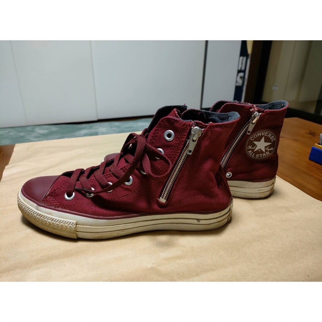 ALL STAR（CONVERSE）(オールスター)のCONVERSE AllStarロングスニーカー ワイン エンジ 24.5cm レディースの靴/シューズ(スニーカー)の商品写真