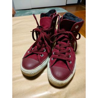 オールスター(ALL STAR（CONVERSE）)のCONVERSE AllStarロングスニーカー ワイン エンジ 24.5cm(スニーカー)