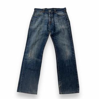 リーバイス(Levi's)のリーバイス 501 革パッチ デニム ジーンズ インディゴ w33 L34(デニム/ジーンズ)