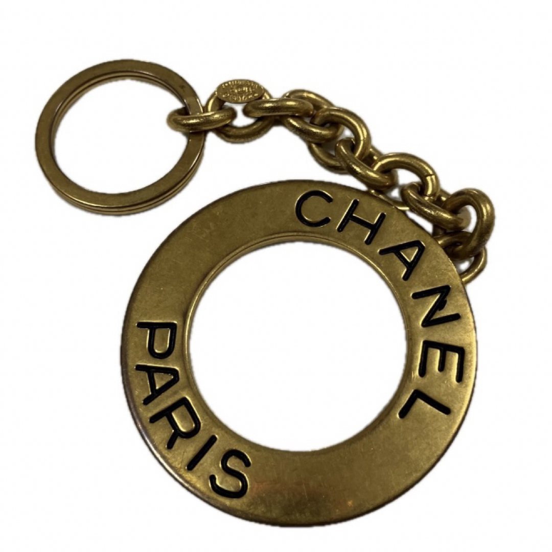 CHANEL(シャネル)のCHANEL ヴィンテージ　ゴールド　サークル　キーホルダー　キーリング　ロゴ メンズのファッション小物(キーホルダー)の商品写真