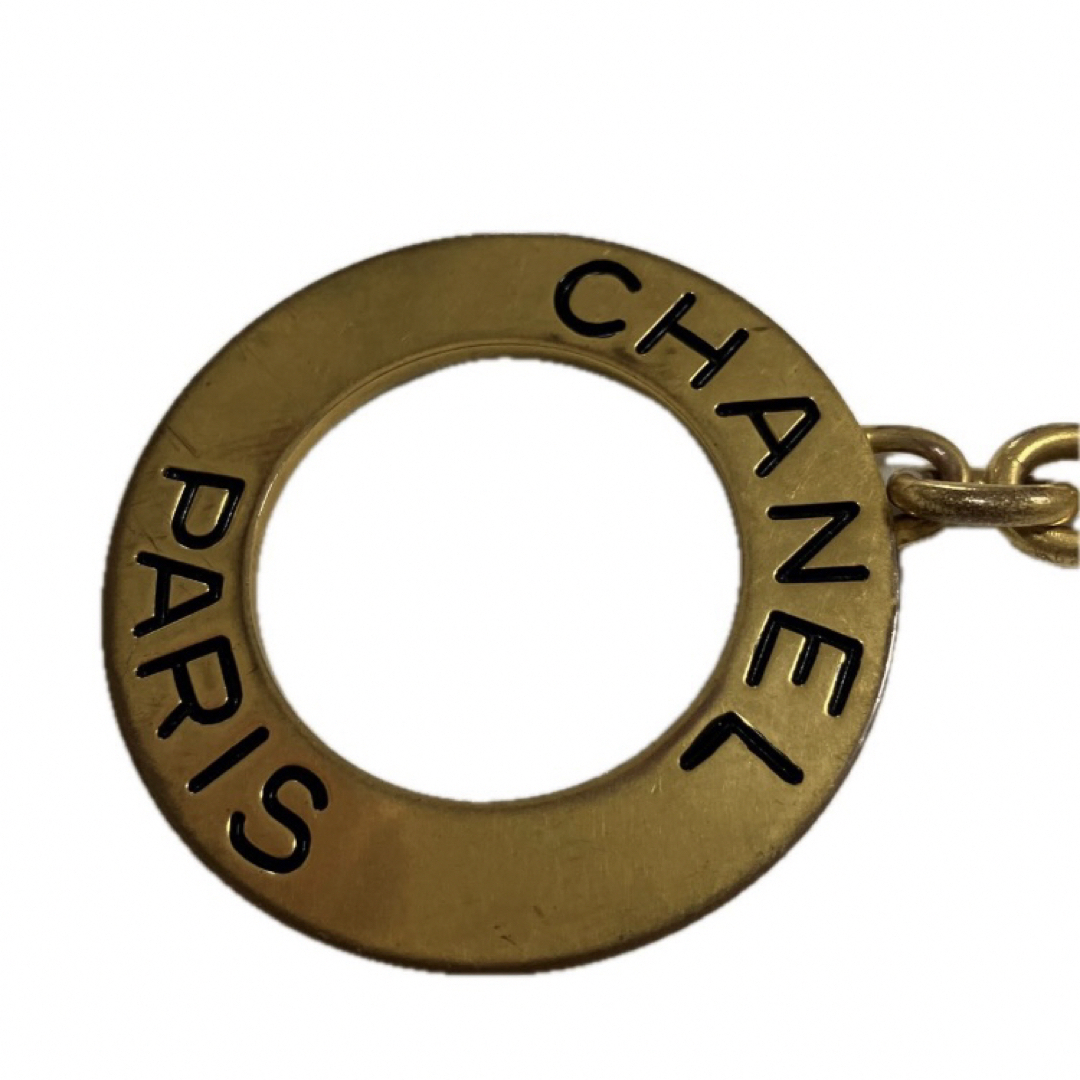 CHANEL(シャネル)のCHANEL ヴィンテージ　ゴールド　サークル　キーホルダー　キーリング　ロゴ メンズのファッション小物(キーホルダー)の商品写真