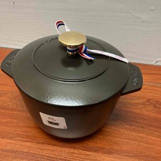 ストウブ(STAUB)のストウブ　staub　ラ・ココット de GOHAN Mサイズ　ブラック(鍋/フライパン)