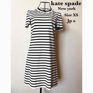 ケイトスペードニューヨーク(kate spade new york)のkate spade NY★ケイトスペードNY★ボーダーワンピース★XS(S)(ミニワンピース)