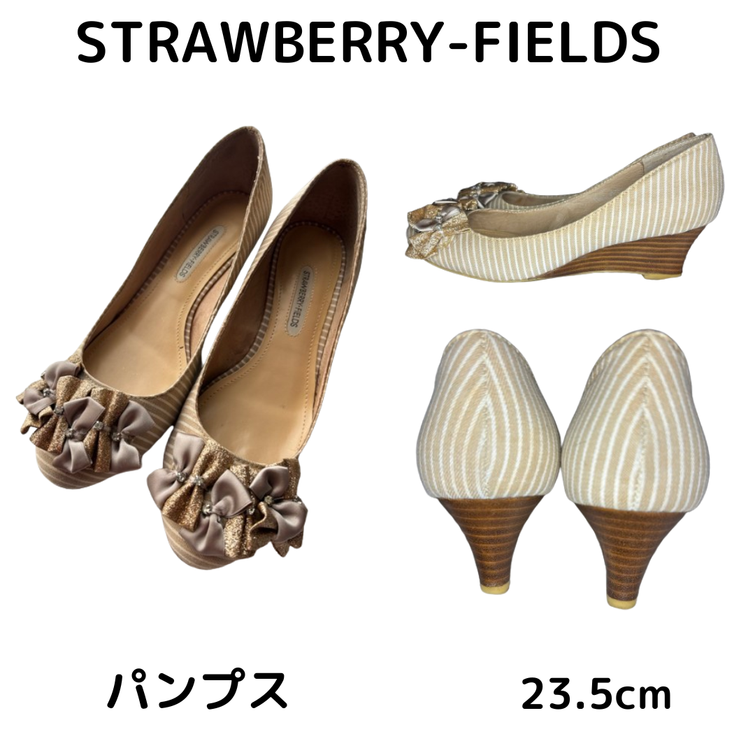 STRAWBERRY-FIELDS(ストロベリーフィールズ)の最終値下げ ストロベリーフィールズ  23.5cm パンプス 美品 セール品 レディースの靴/シューズ(ハイヒール/パンプス)の商品写真