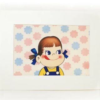 フジヤ(不二家)のミルキー70周年記念 浮世絵ペコちゃん（花柄）(版画)