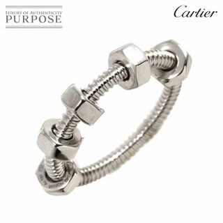 カルティエ(Cartier)のカルティエ Cartier エクル ドゥ #52 リング K18 WG ホワイトゴールド 750 指輪【証明書付き】 VLP 90222842(リング(指輪))