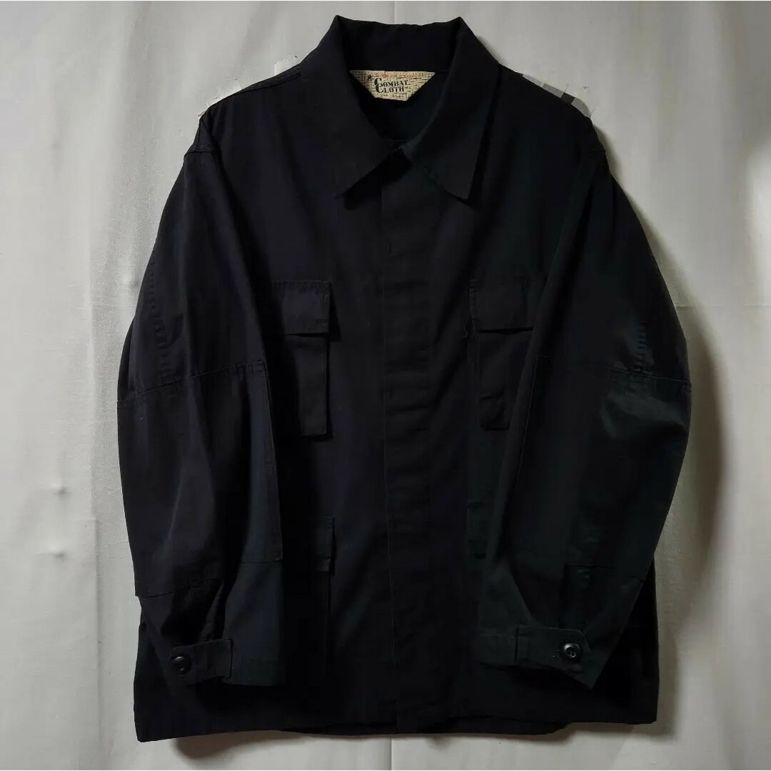 MILITARY(ミリタリー)の90s COMBAT CLOTH　BDUジャケット　黒　USA製　M-R メンズのジャケット/アウター(ミリタリージャケット)の商品写真