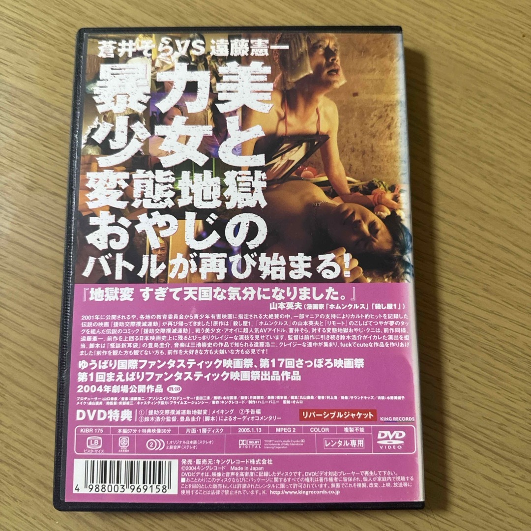 DVD 援助交際撲滅運動 地獄変 蒼井そらVS遠藤憲一 エンタメ/ホビーのDVD/ブルーレイ(日本映画)の商品写真