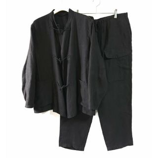 18SS COMOLI リネン起毛セットアップ チャコール コモリ