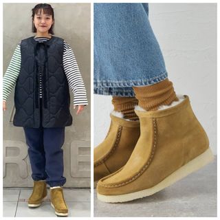 ビームス(BEAMS)の新品 クラークス CLARKS ワラビー ハイカット 定価31400円 UK5(ブーツ)